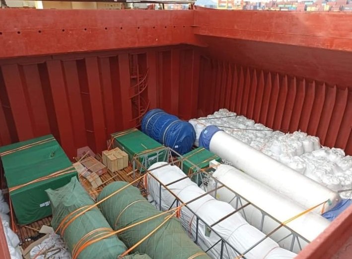 Tuberías industriales en buque